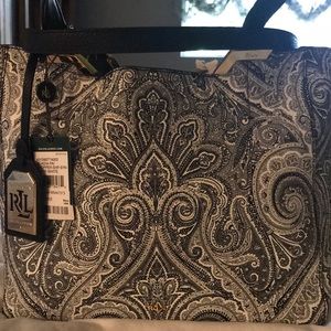 NWT Ralph Lauren Acadia Paisley shopper